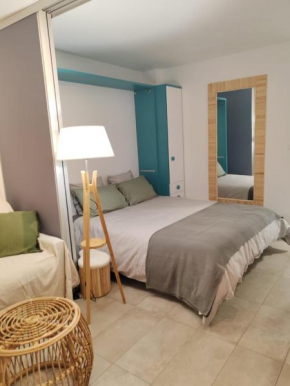 Deux beaux studios, rue piétonne, bord de mer, CLIM